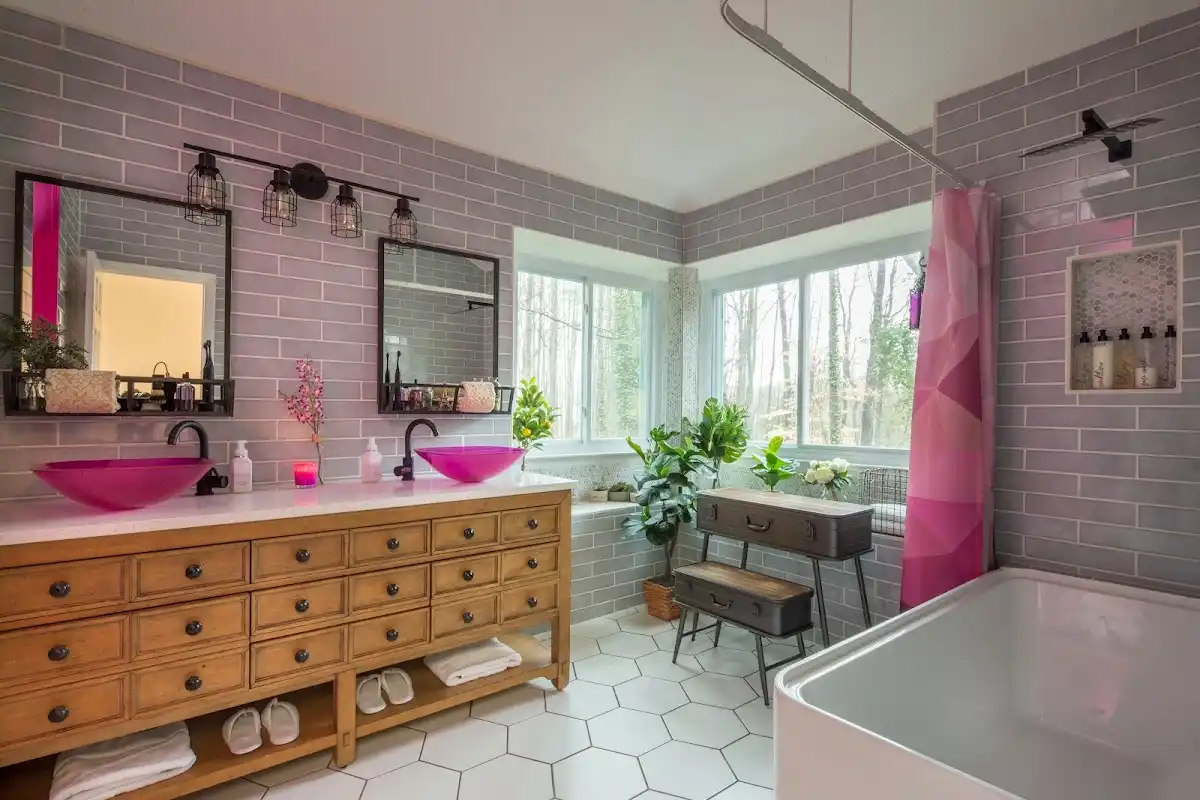 Bathroom renovation after water damage restoration in Bluffton